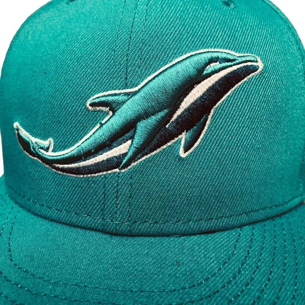 Miami Dolphins Embroidered Logo Elements Collection 59FIFTY Snapback Cap Hat - Picture 2 of 9